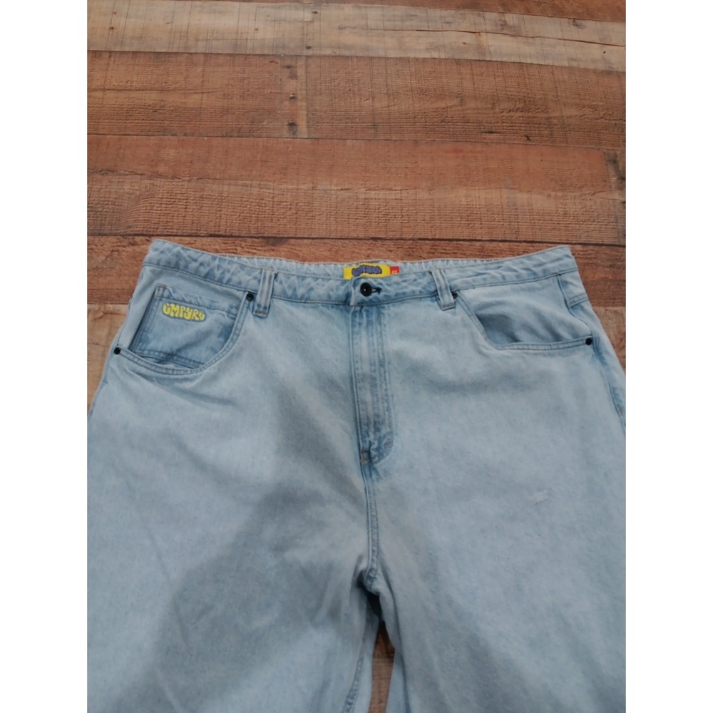 Men's Empyre Baggy Jeans Sz‎ 42 Jeans Drawstring Denim Blue 2460